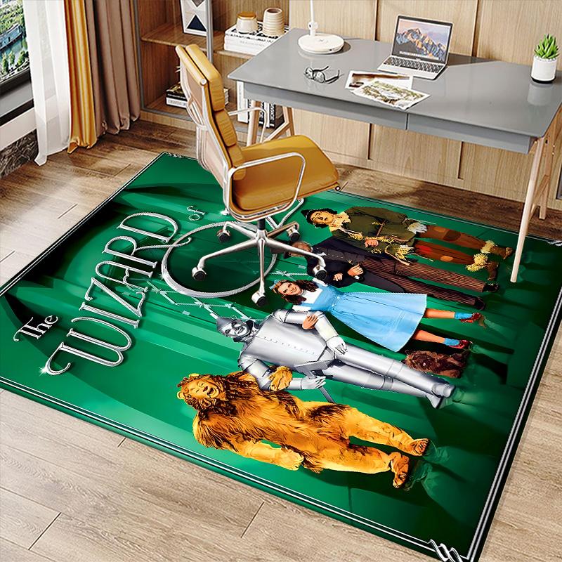 The Wizard of Oz Printed Absorbent Washable Carpet, Non-Slip Bathroom Mats, Kitchen Rugs, Yoga Mat,Living Room Entrance, Camping Picnic Rugs