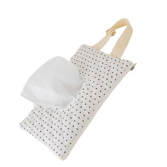 Baby Wipes Pouch Floral Quilted Portable Baby Organizer Bag Refillable Wet Wipes Bag