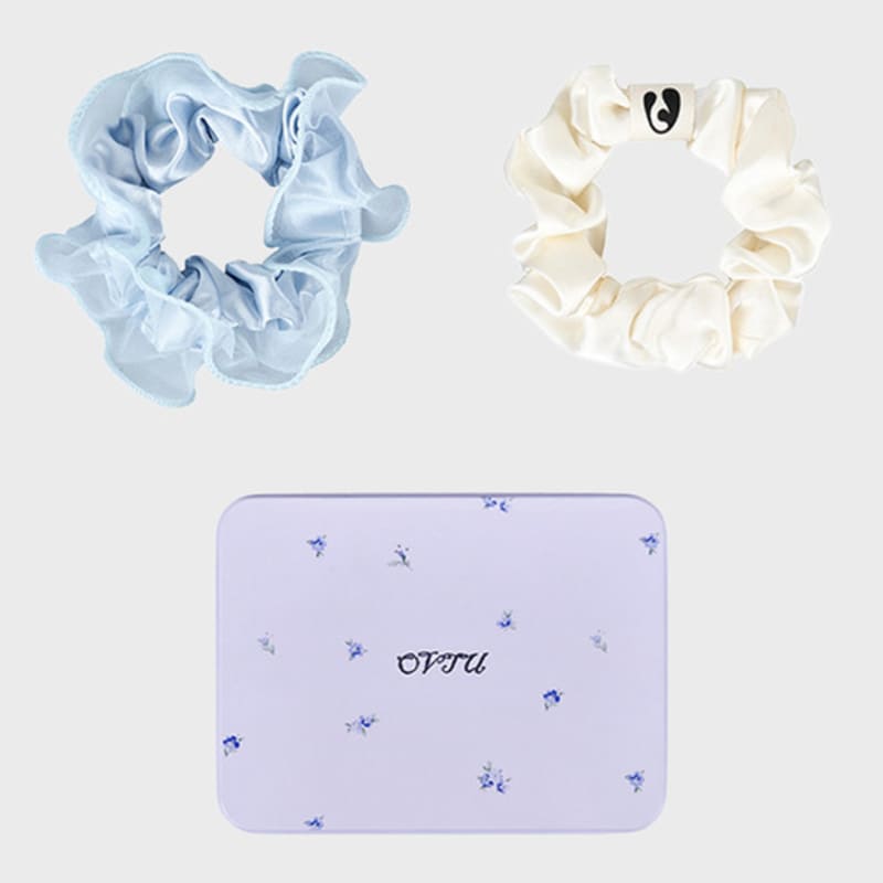 OVT-U Soft Satin Scrunchie Set_4 colors
