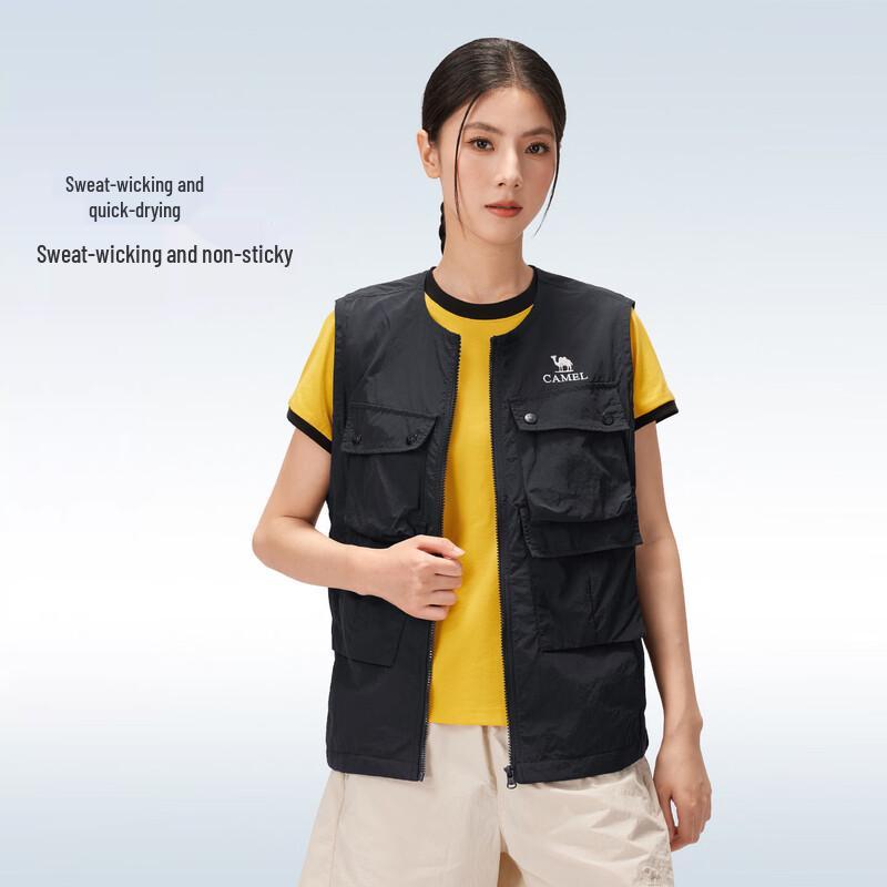 

Женский быстросохнущий жилет с защитой от солнца, цвет верблюда M