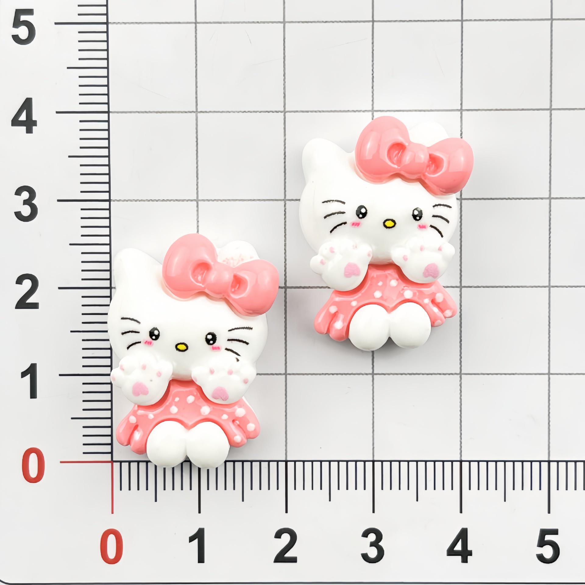 Sanrio Cartoon Resin Accessories: Cute DIY Cards, Hair Clips, Phone Cases, Keychains, Crocs Charms