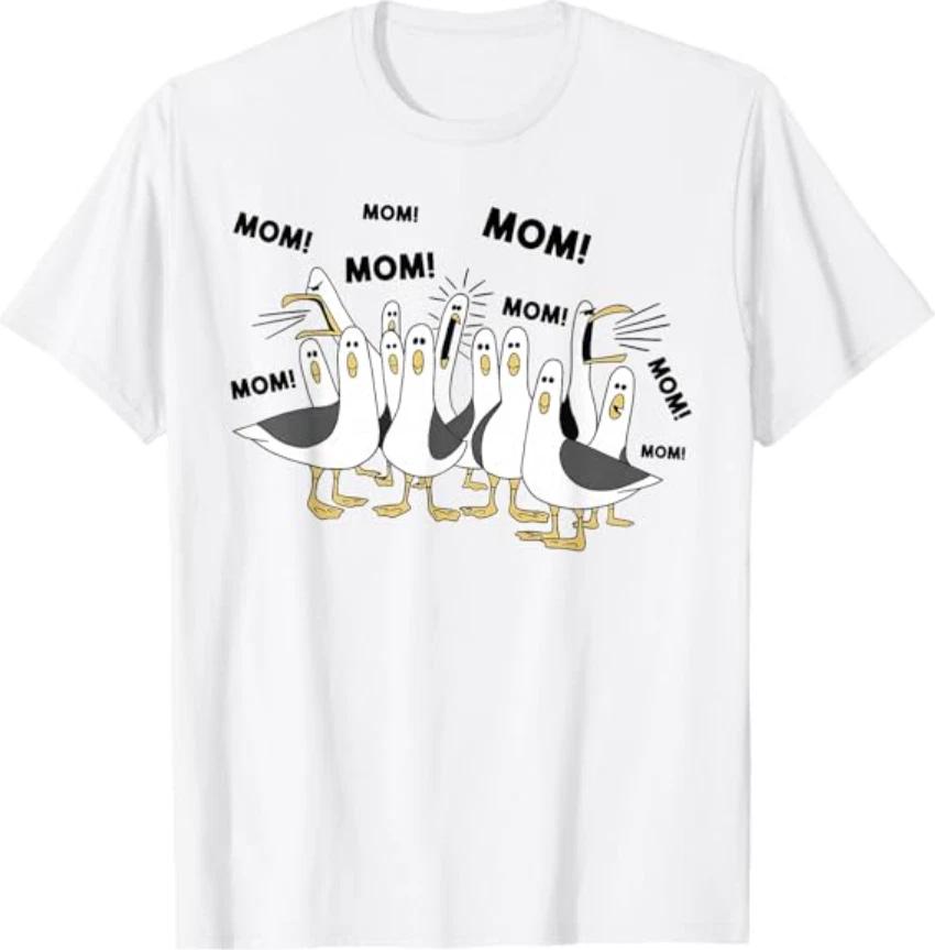 Funny Seagull Mom Mom Ocean Life Mother s Day Bird Animal T- Shirt 3XL