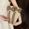 Lovely Sweet Flats for Women Summer Casual Slip on Round Toe Shoes for Women Solid Stretch Fabric Butterfly Knot Casual Shoes