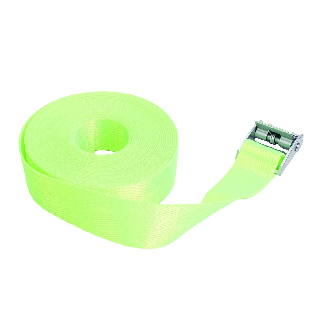 4 Pcs Ratchet Tie Down Strap 16.4ft 551 Lb Safe Working Load Heavy Duty Lashing Straps for Cargo Fluorescent Green