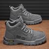 British Style High-top Martin Boots Men's Locomotive Tooling Shoes Autumn and Winter 2024 Men's Shoes Platform Heightening Shoes Men's