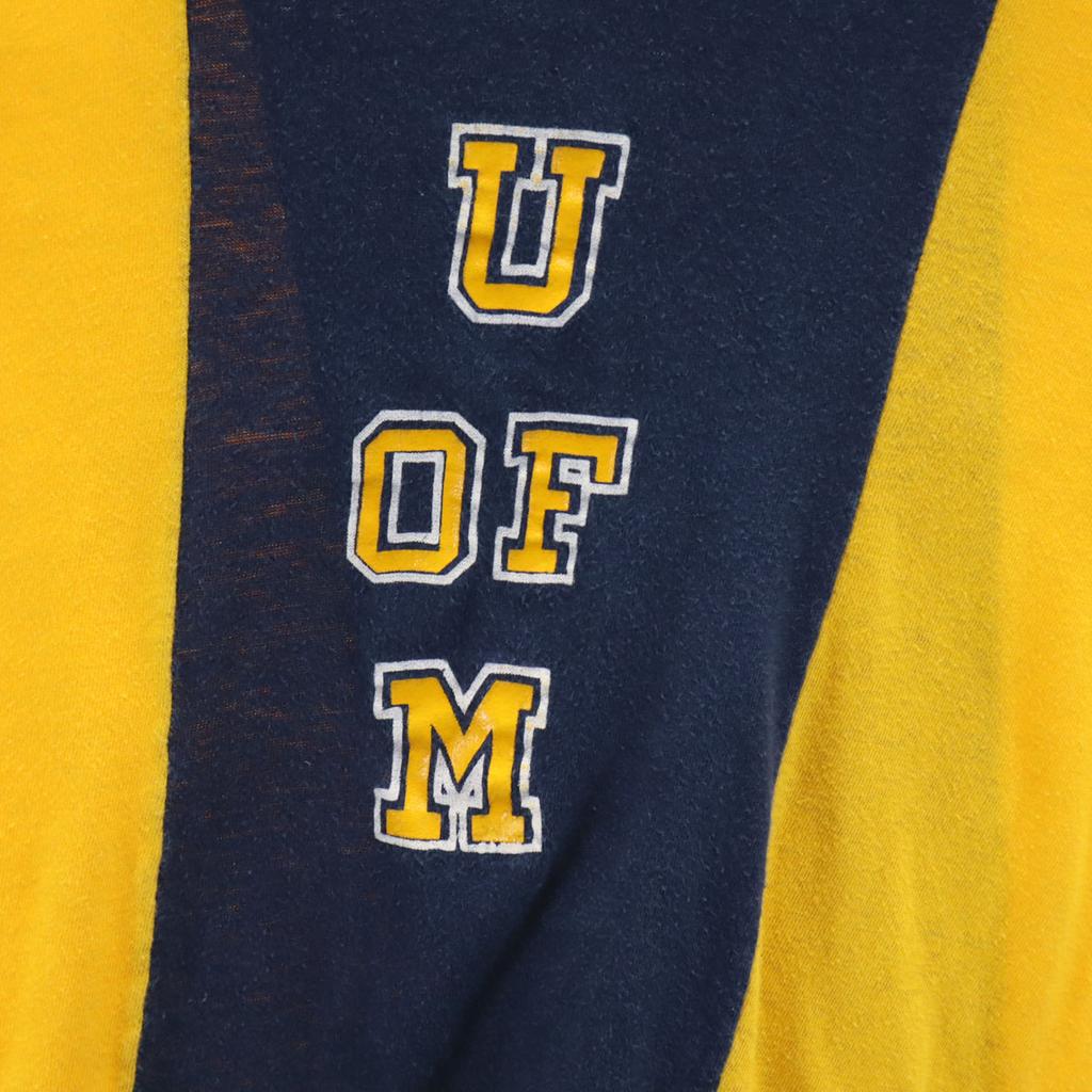 Champion 70s Vintage USA Made Bartag Late Model Short Sleeve Single Stitch College Logo T-shirt Men's Used