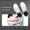 Li Ning Childrens Printed Color Block Soccer Shoes Kids Soccer Shoes Standard-White YKGU018-1