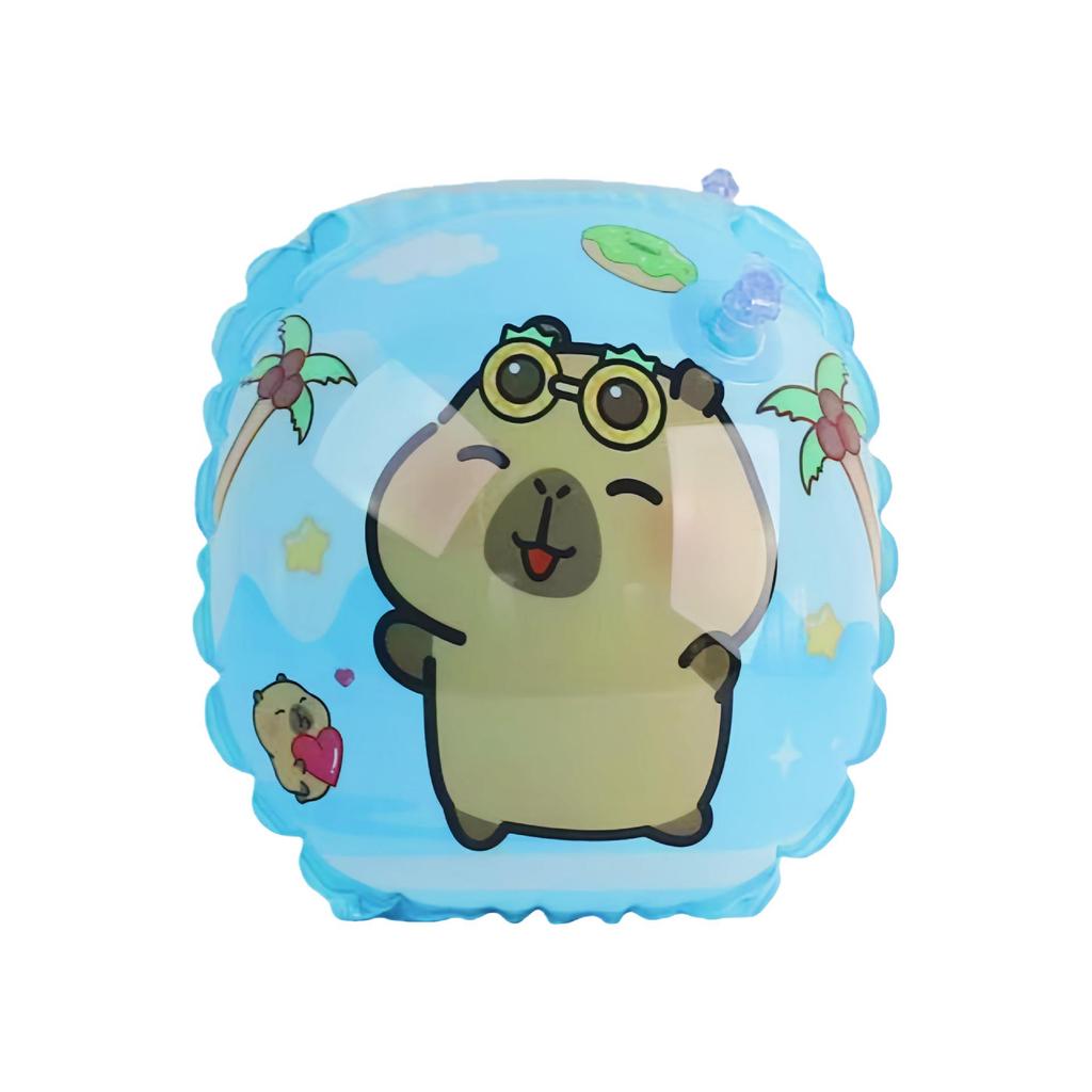 Capybara Baby Swim Ring: Thickened, Cute, Anti-Rollover Underarm Float for Children