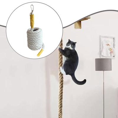 Cat Climbing Rope Scratching Portable Durability, Hanging, Heavy Duty Premium Easy To Install