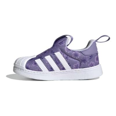 Originals Superstar 360 Comfortable Casual Low-Top Walking Shoes Baby Shoes Purple White FZ5608