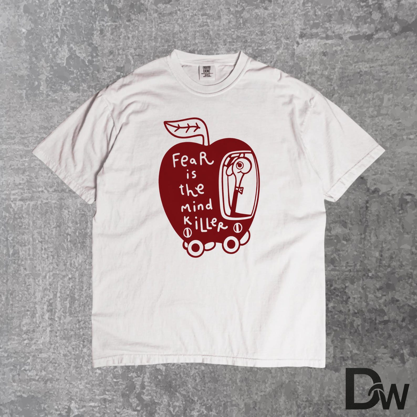 Fear Is The Mind Killer T Shirt, Surreal Graphic Tee, Existential Aesthetic Shirt, Motivational Indie Art Tee, Weirdcore Fashion Top M