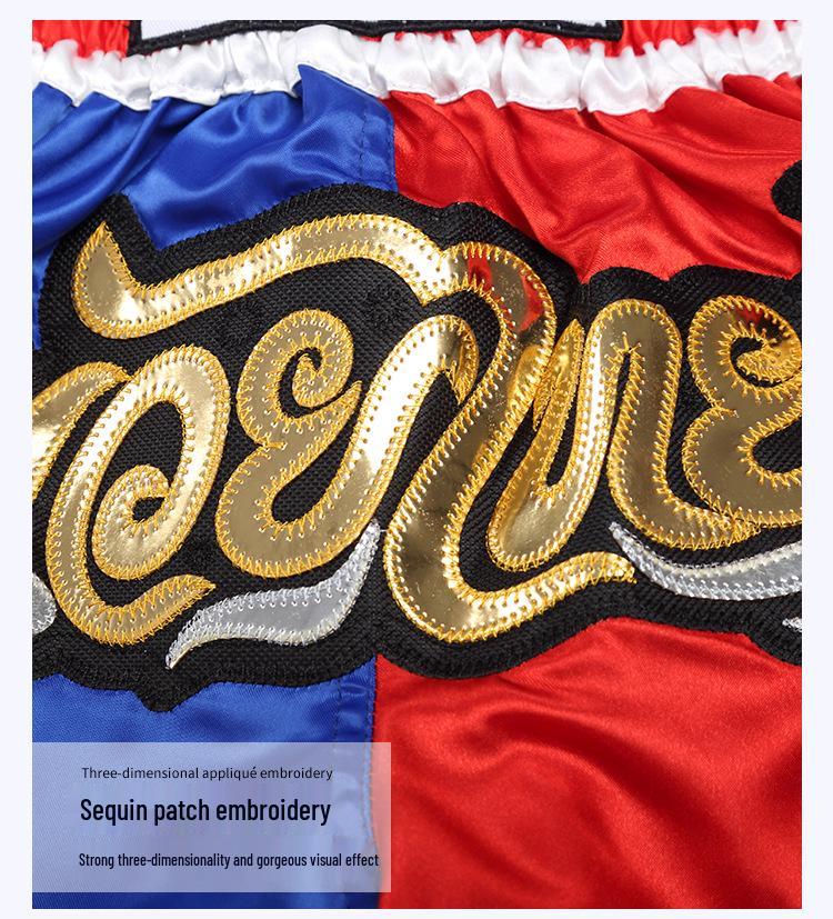 Boxing & Muay Thai Fight Shorts: Spliced Design for Men & Women