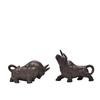 Yixing Purple Clay Tea Pet Bull Spirit Sky Zodiac Crafts Decoration Bullfighting Blessing Decoration Sculpture Tea Ceremony