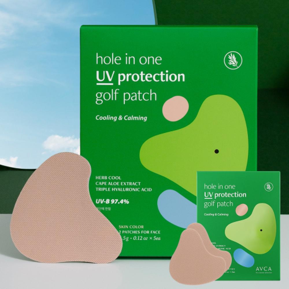 Lot de 5 patchs de golf anti-UV Hole In One d'Avca