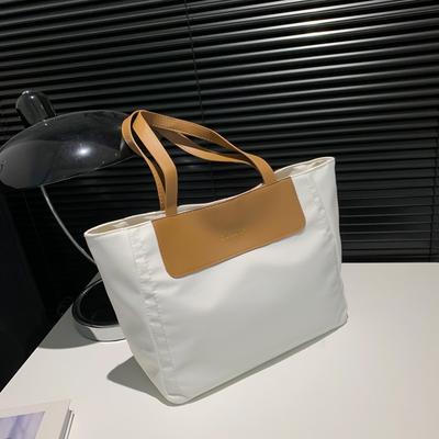 Mode lässige Tasche mit großer Kapazität, Spleißtextur, Handtasche, 2025 Frühling neu, vielseitige Ins-Tragetasche