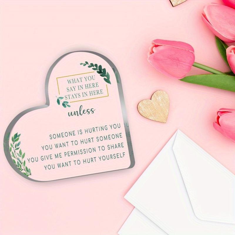 Inspirational Acrylic Gift - Motivational Desk Decor for Women & Best Friends