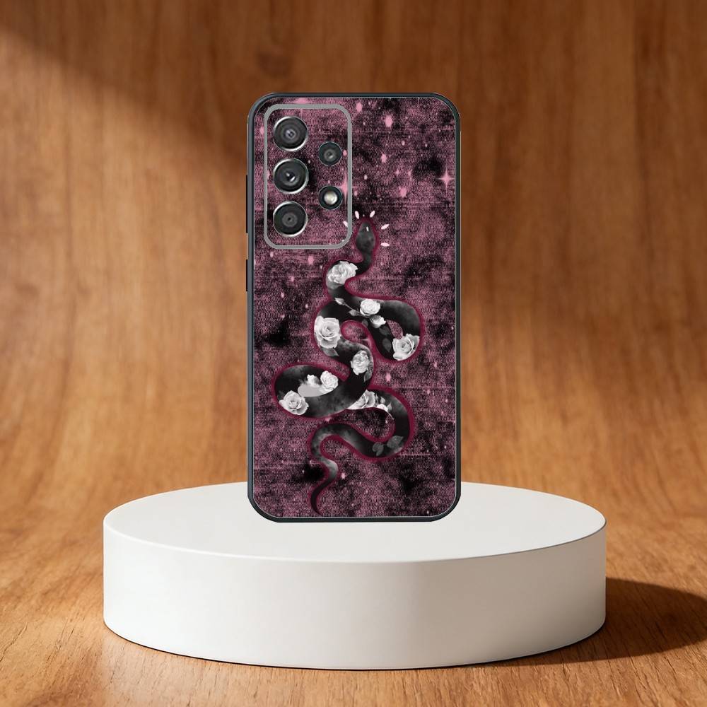 

S-snake Phone Case For Samsung S25,S24,S21,S22,S23,S30,Ultra,S20,Plus,Fe,Note,10,9,5G Black Cover Samsung S25