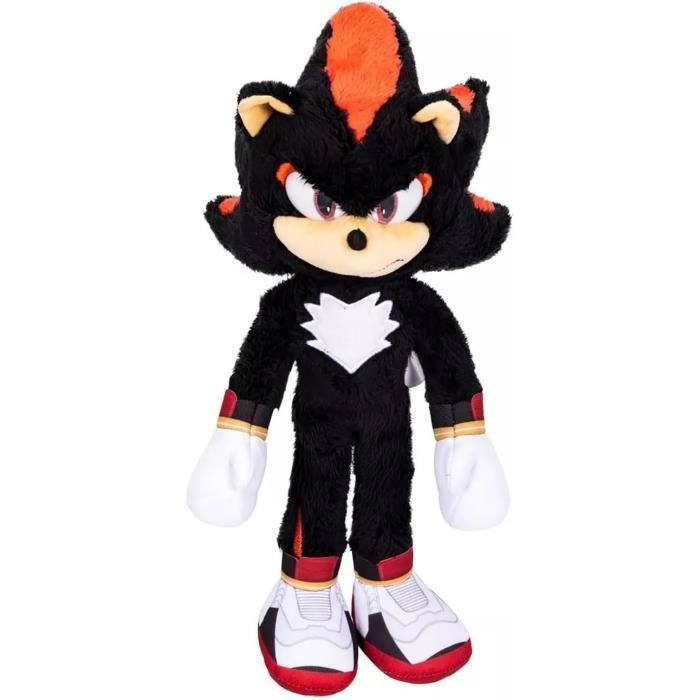 Peluche deluxe shadow - sonic 3 the hedgehog - 33 cm - dettagli realistici - morbidezza ottimale