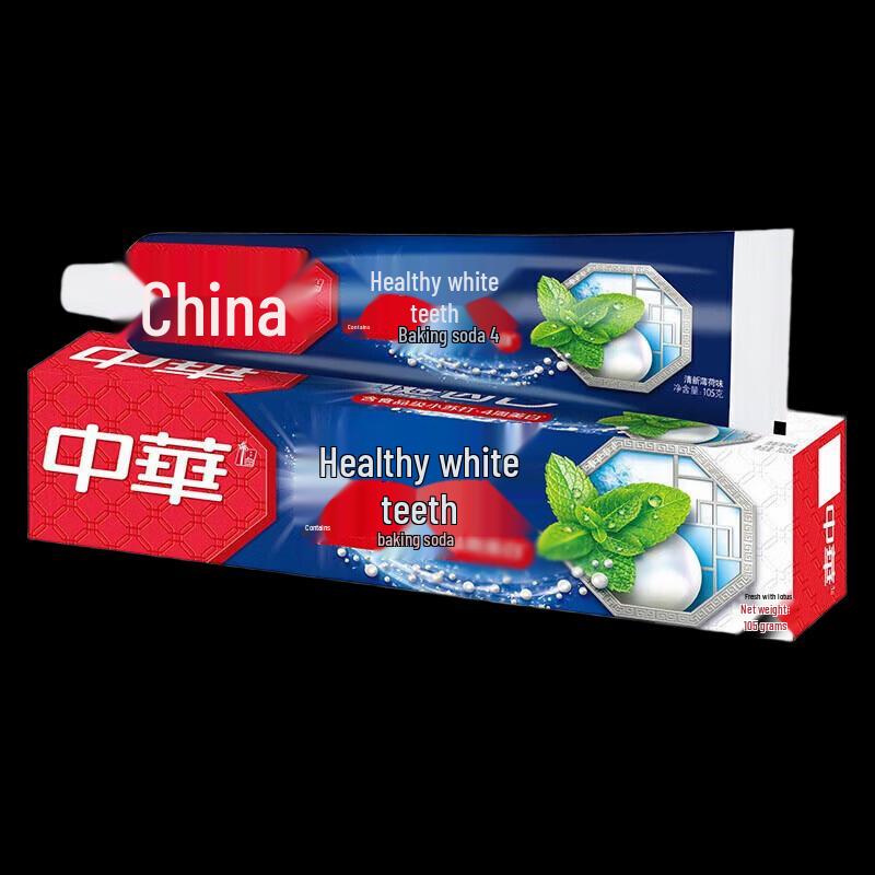Zhonghua Healthy White Fruit Scent Baking Soda Toothpaste, 3-Pack