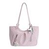Bolso Tote Grande para Hombro OGAR Estilo Coreano de Mujer con Estrellas y Lunares