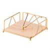 Chic Wooden Base Tissue Rack for Elegant Dining Room Organization