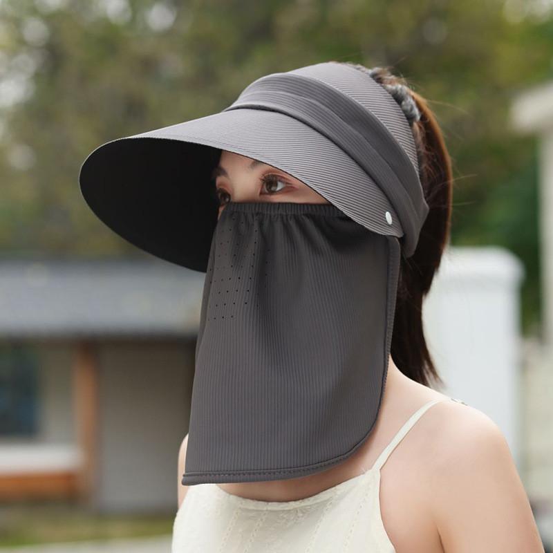 Summer Outdoor Sun Hat With Removable Face Shield For Women Lightweight Uv Protection
