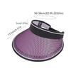 Anti-UV UV Protection Empty Top Visor Large Brim Lightweight Sun Protection Cap Breathable Korean Style Sunshade Cap for Summer