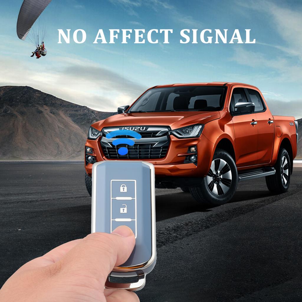 TPU Car Key Case Cover Shell Fob for Mitsubishi Outlander Lancer Eclipse Mirage Keyless Entry Smart Key Case Waterproof