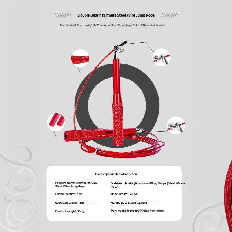 2026 New Jump Rope Professional Speed Bearing Skipping Fitness Workout Training Equipement Boxing Home Exercise