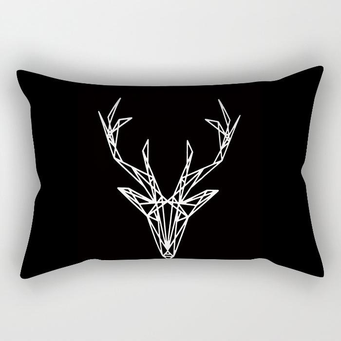Modern Simple Black And White Geometric Long Strip Pillow Case Sofa Pillow Cushion Cover Premium Durable Quality