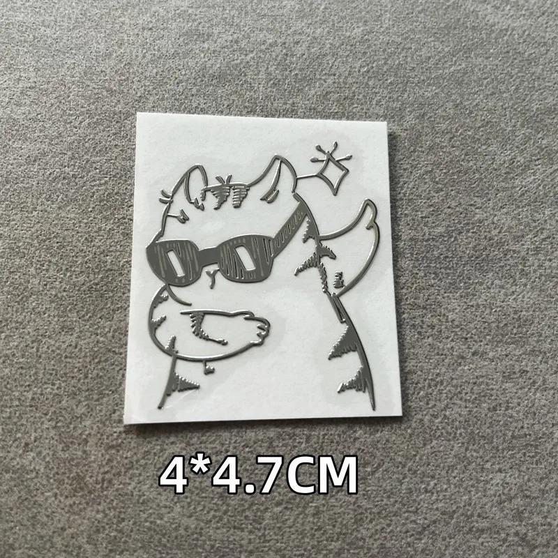 

Поднимите свой стиль с помощью водонепроницаемых металлических 3D-наклеек с изображением персонажей мультфильмов о девочках и кошках - Поднимите свой стиль