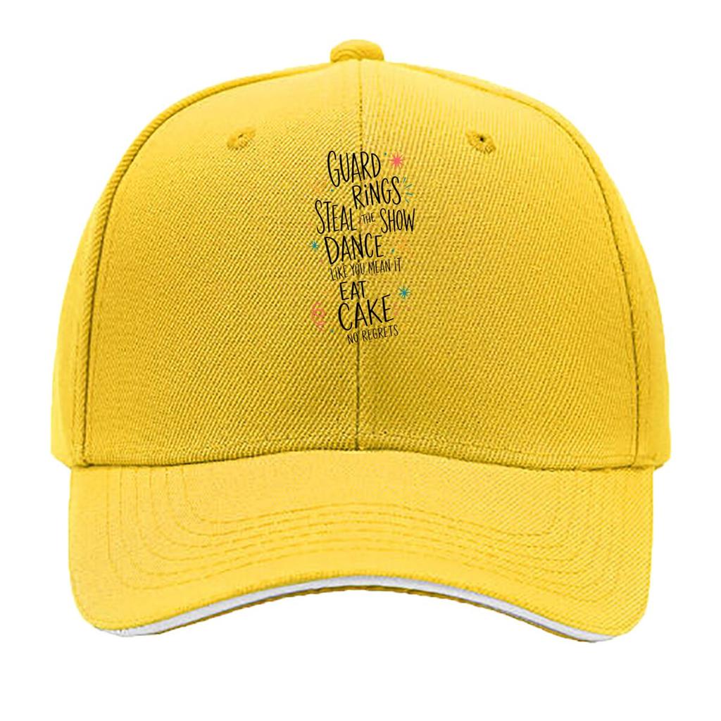 Color Guard Cake Party Quote Sandwich Baseball Cap Sun Cap Outdoor Workouts Hat