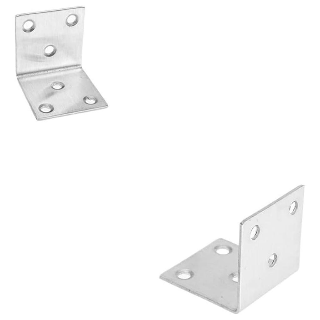 [Corner Code 40*40*40, Without Screws] Furniture Stainless Steel Corner Code Hardware For 90-degree Right-angle Furniture, Table And Chair