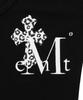 Mucent Sahara Leopard Print Back Logo U-Neck Rolled Short Sleeve T-Shirt (2 Colors)