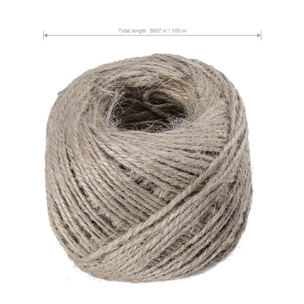 Jute Twine Green Colour DIY Wrap Gift Hemp Rope Cord String 60M Roll QTY 3