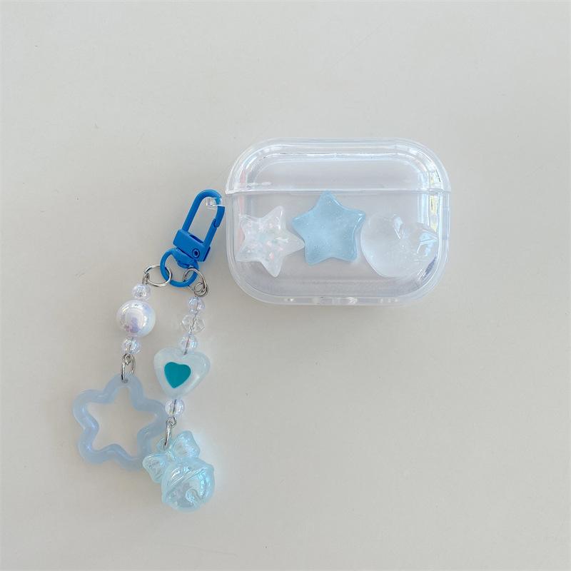 Three-dimensional cream star for AirPods 1 generation protective case second generation 1 generation pro1 apple bluetooth headset case female