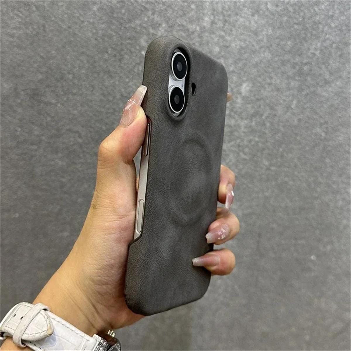 

Роскошный чехол Cortex Magsafe для беспроводной зарядки iPhone 16 16PRO 16PLUS 12 13 14 15 16 Pro Max Plus Магнитный бампер iPhone 14 Pro серый