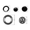 FD09-Valve Stems Caps For VW Car Interior Steering Wheel Emblem Badge Stickers Accessories For Volkswagen GTI R-Line R Pol