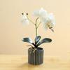 8 Flowers Artificial Orchid Flower Bonsai Advanced Fake Orchid  Home Garden Decoration