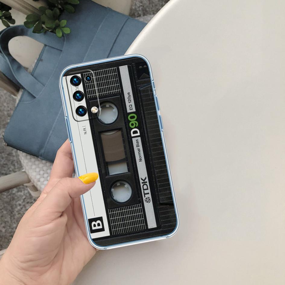 Cassette Vintage Boombox Tape Transparent Phone Case for Motorola Moto G7 G8 G9 G84 G85 G73 G24 G15 Z2 Play Power Plus