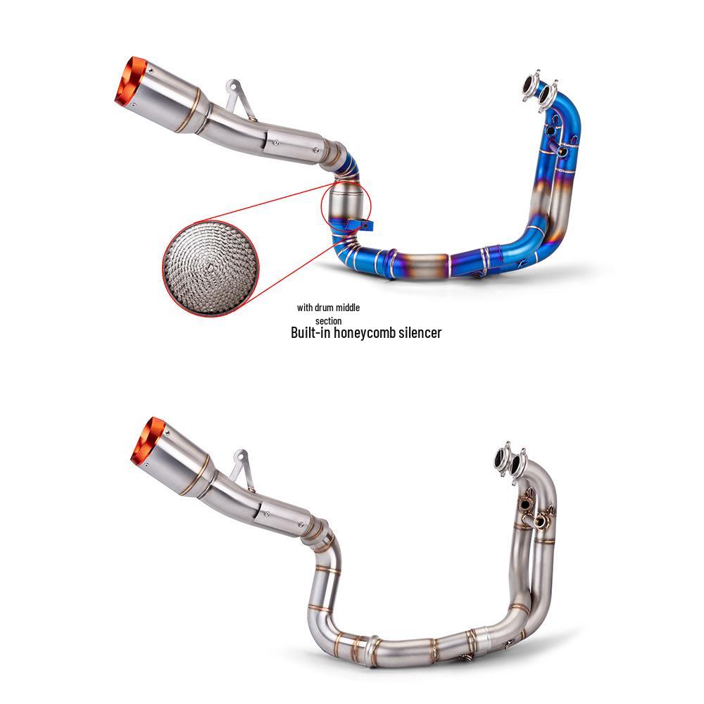 790DUKE Stainless Steel Exhaust Pipe Kit - Debaffled/Baffle Option, Direct Fit