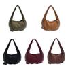 Large Capacity Locomotive Style Underarm Bag Fashion Design Rivet Shoulder Bag  Girls