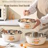ZISIZ 3-Piece 316 Stainless Steel Mixing Bowl Set