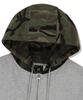 Brownbreath Tag Camo Block Hood Zip Up - Melange Gray