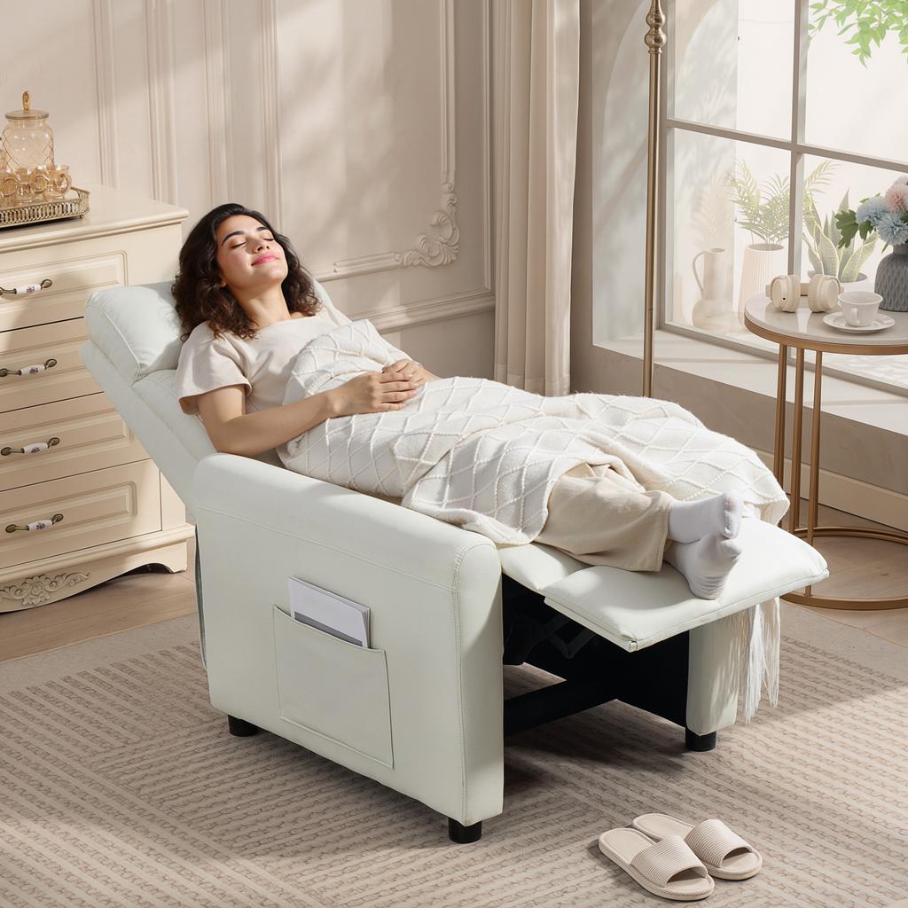 Recliner Chair TV Chair with Reclining Chair, Pocket Springs for Living Room