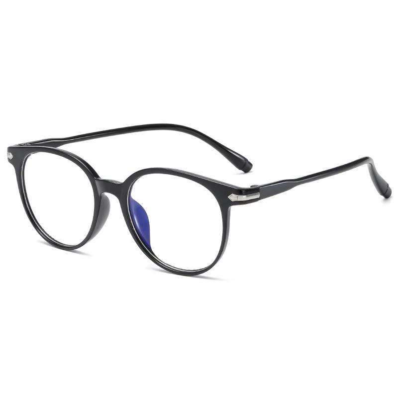 

Simple Round Eyeglass Frame, Suitable For Both Men And Women, Anti-blue Light, For Daily Commuting 15959 чёрный