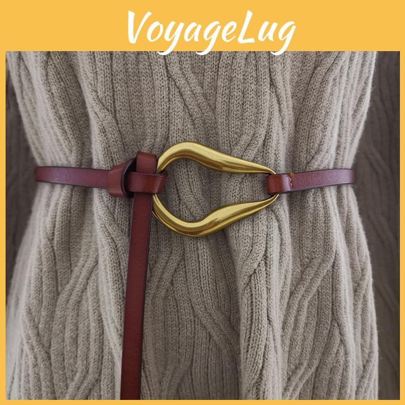 Womens Waist Leather Strap With Metal Buckle For Women Fashion And Daily Wear