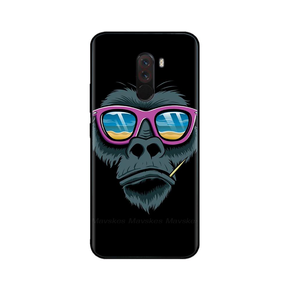 Phone Case For Xiaomi Pocophone F1 Global Case Pocofone F1 Silicone Soft TPU Back Cover For Xiomi Poco F1 Case Black Bumper