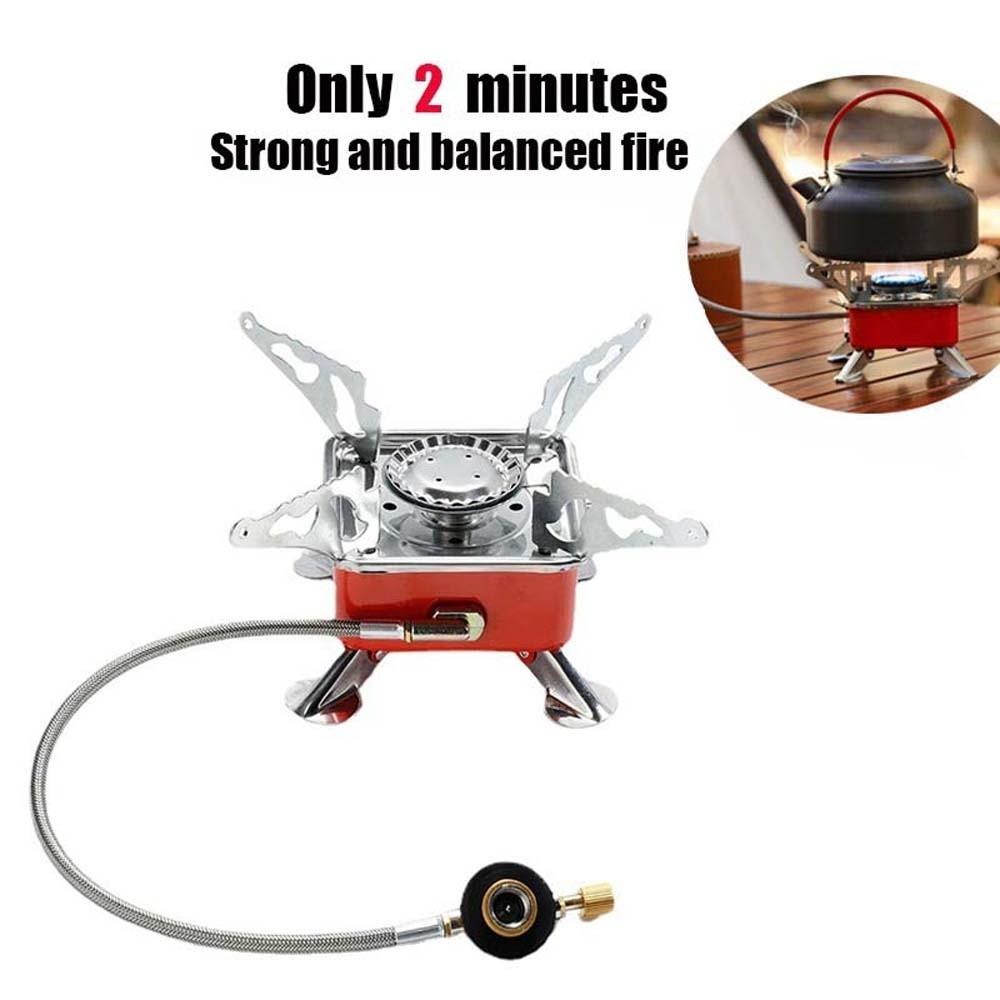 High Power Folding Gas Burner Compact Fondue Gas Cooker Square Cassette Stove  Household