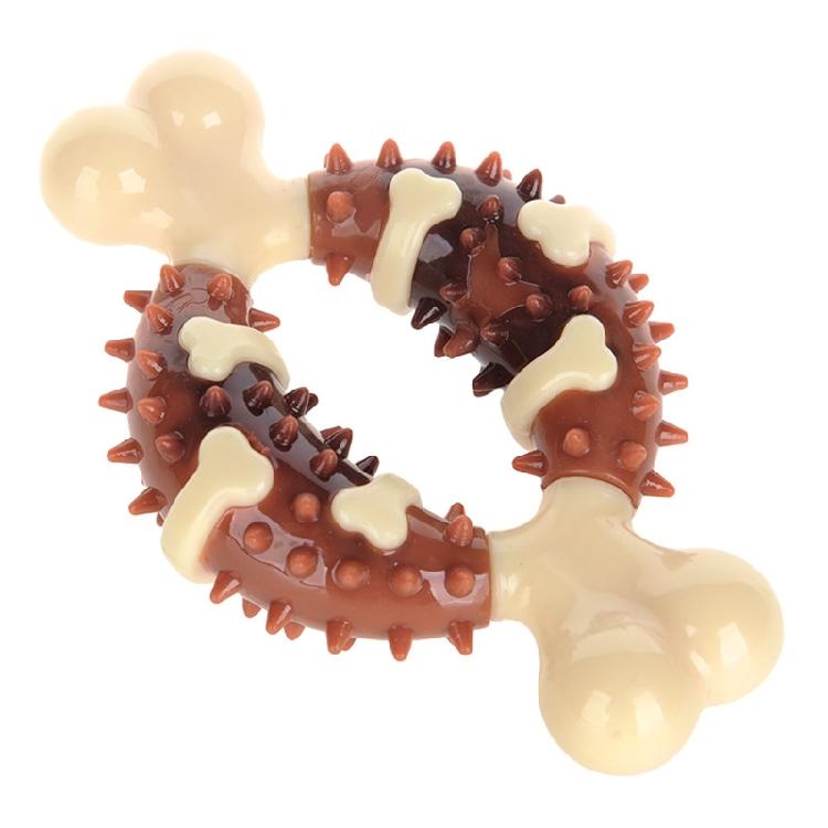 

Indestructible Nylon Dog Bone Interactive Dog Chew Toys for Small / Medium Dog S